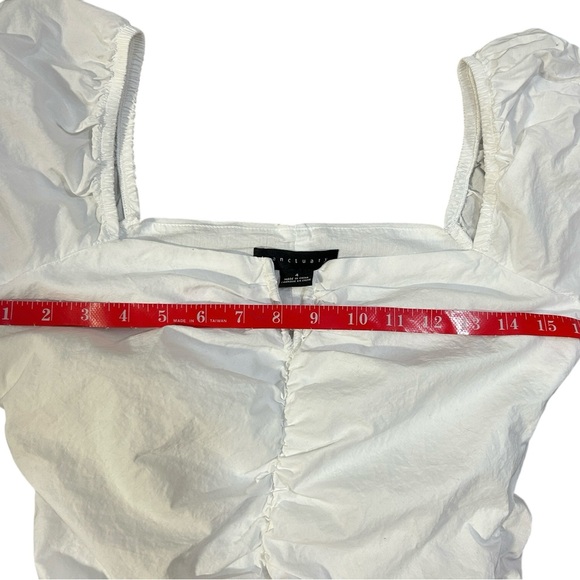 Sanctuary White Ruched Sheath Mini Dress - Picture 3 of 7